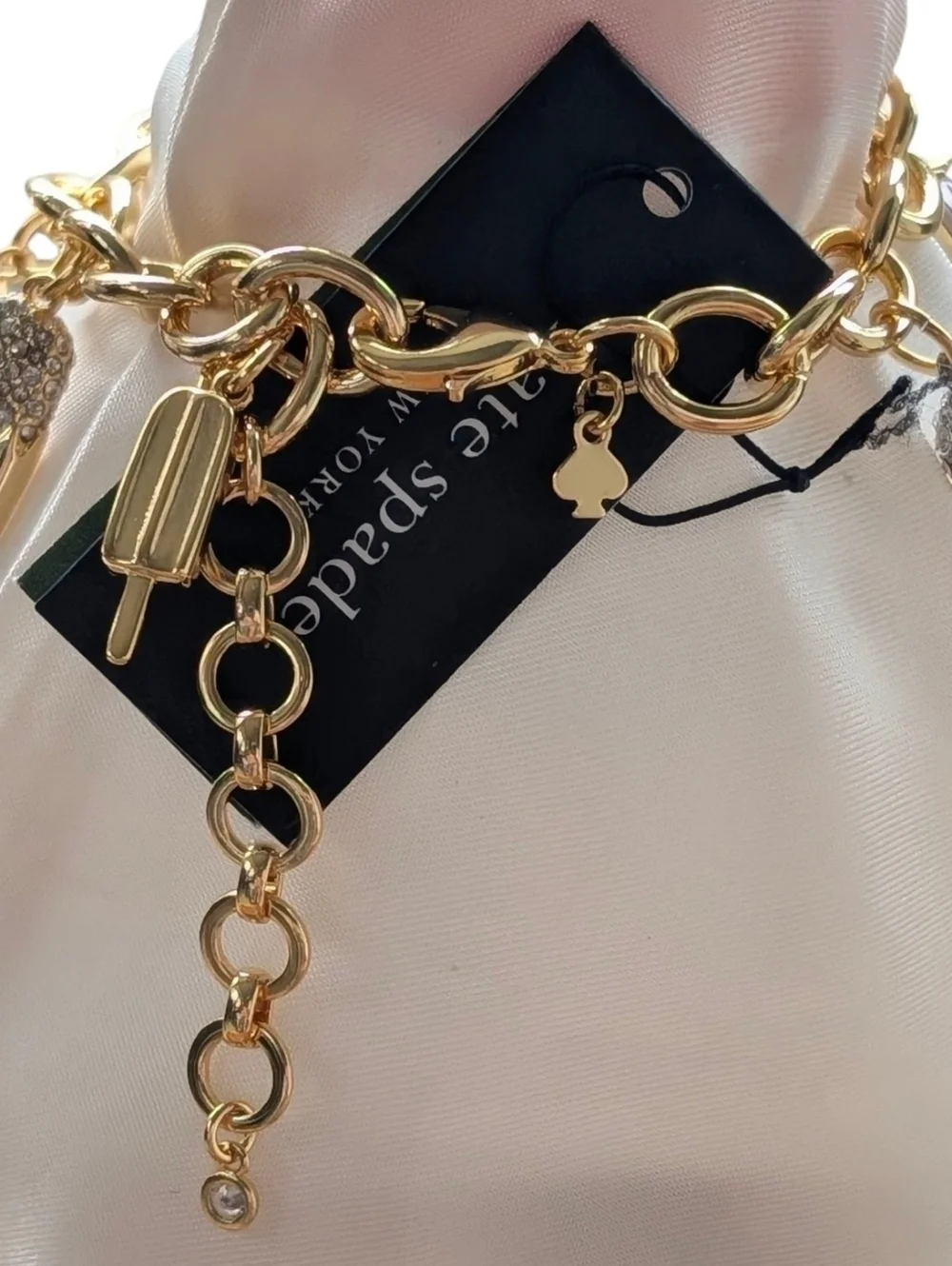 New NWT Kate Spade ♠️ Fast Food Charm Bracelet - Picture 9 of 13